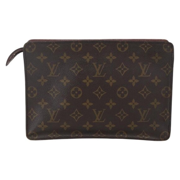 LOUIS VUITTON Monogram Pochette Homme Clutch Bag M51795 LV Auth 155907 - Picture 3 of 16